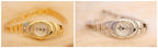 Luxury Gold Diamond Women’s Watch – Full Crystal Bracelet Wristwatch (DZ-7312)