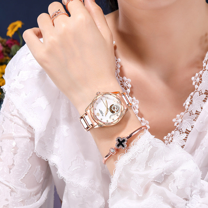 Luxury Ceramic Mechanical Women’s Watch – Designer Automatic Watch (36mm)