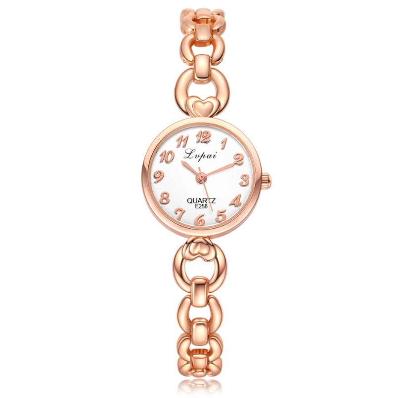 Lvpai Diamond Women’s Bracelet Watch – Elegant Silicone Strap Quartz Watch