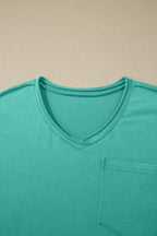 Mint Green Cotton Mineral Wash T Shirt