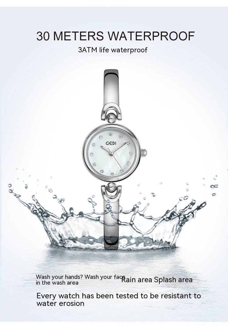 Women’s Fashion Wristwatch – Silver Case Quartz