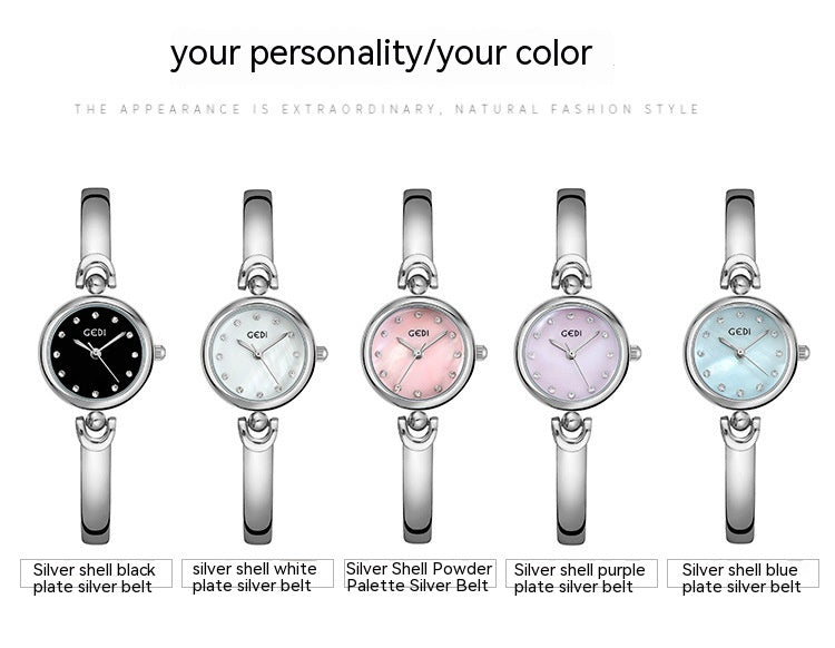 Women’s Fashion Wristwatch – Silver Case Quartz