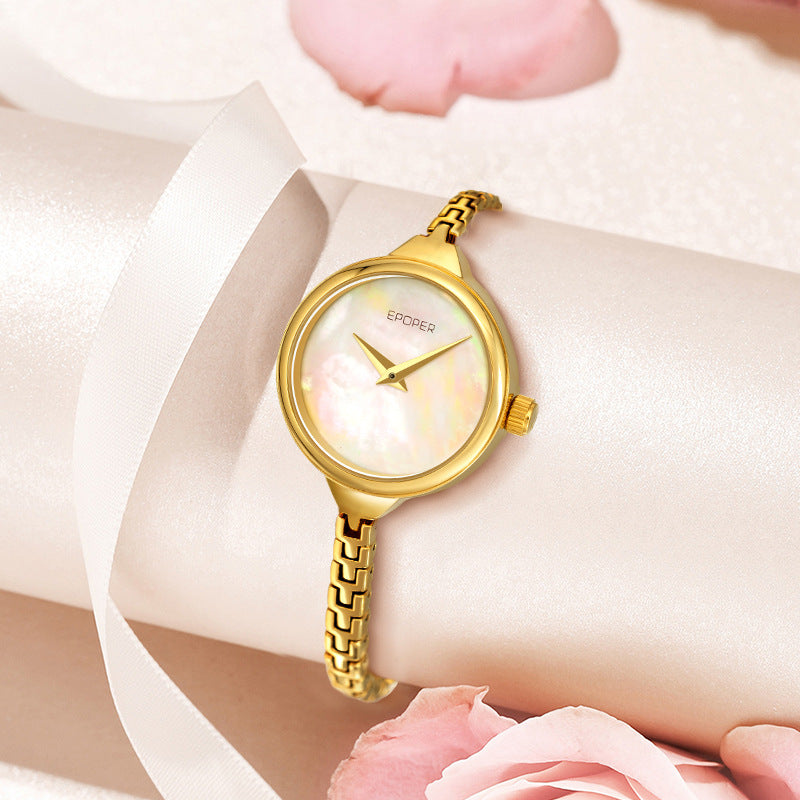 Petite Women’s Quartz Watch – Elegant Minimalist Fashion Wristwatch
