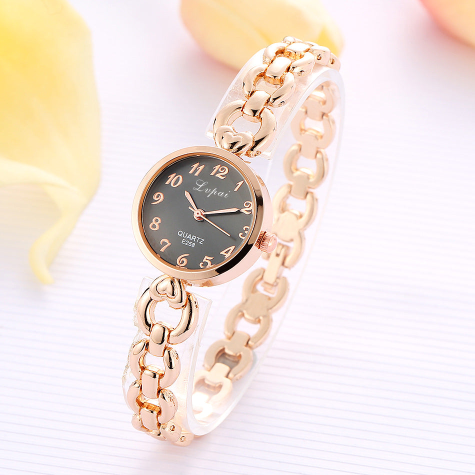 Lvpai Diamond Women’s Bracelet Watch – Elegant Silicone Strap Quartz Watch