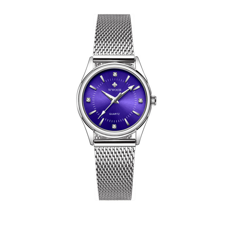 Women’s Mesh Strap Quartz Watch Waterproof Student Watch – 30M Waterproof