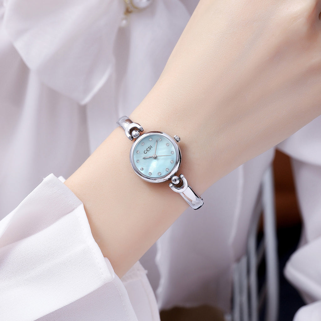 Women’s Fashion Wristwatch – Silver Case Quartz