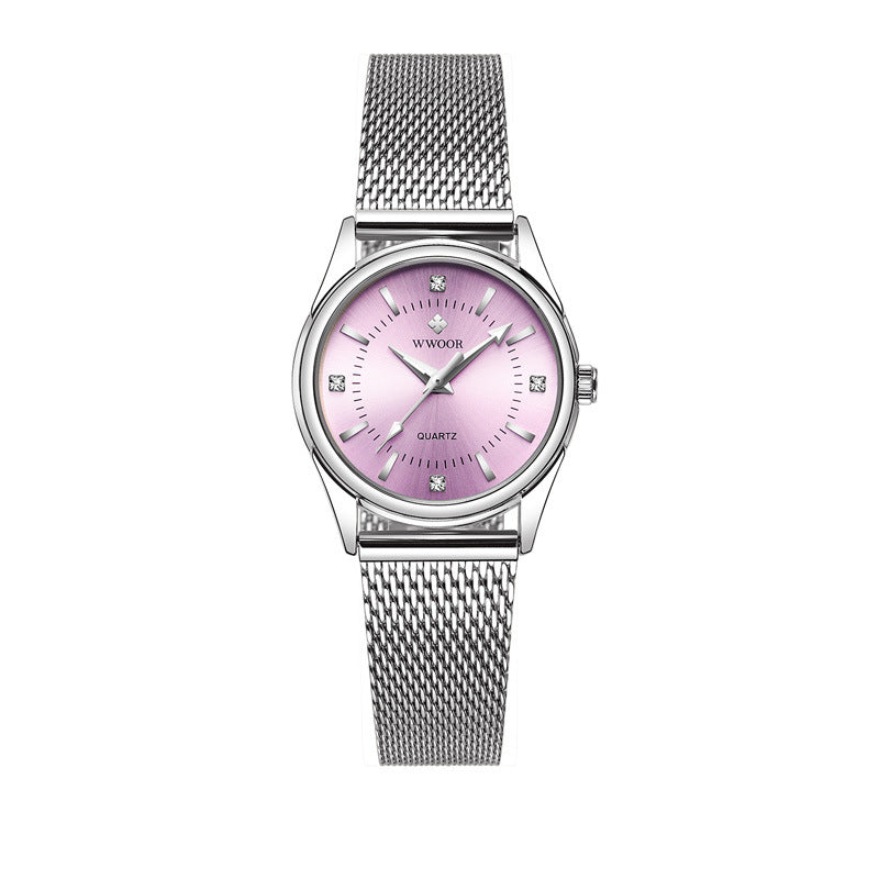 Women’s Mesh Strap Quartz Watch Waterproof Student Watch – 30M Waterproof