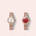 Women’s Waterproof Quartz Watch – Rose Gold Stainless Steel Ladies Watch (30M)