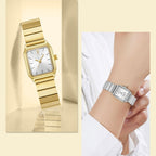 Fashion Square Women’s Watch – Waterproof Minimalist Stainless Steel Watch