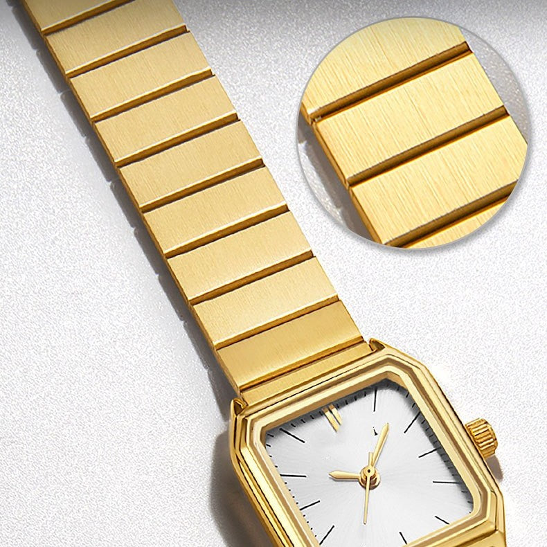 Fashion Square Women’s Watch – Waterproof Minimalist Stainless Steel Watch