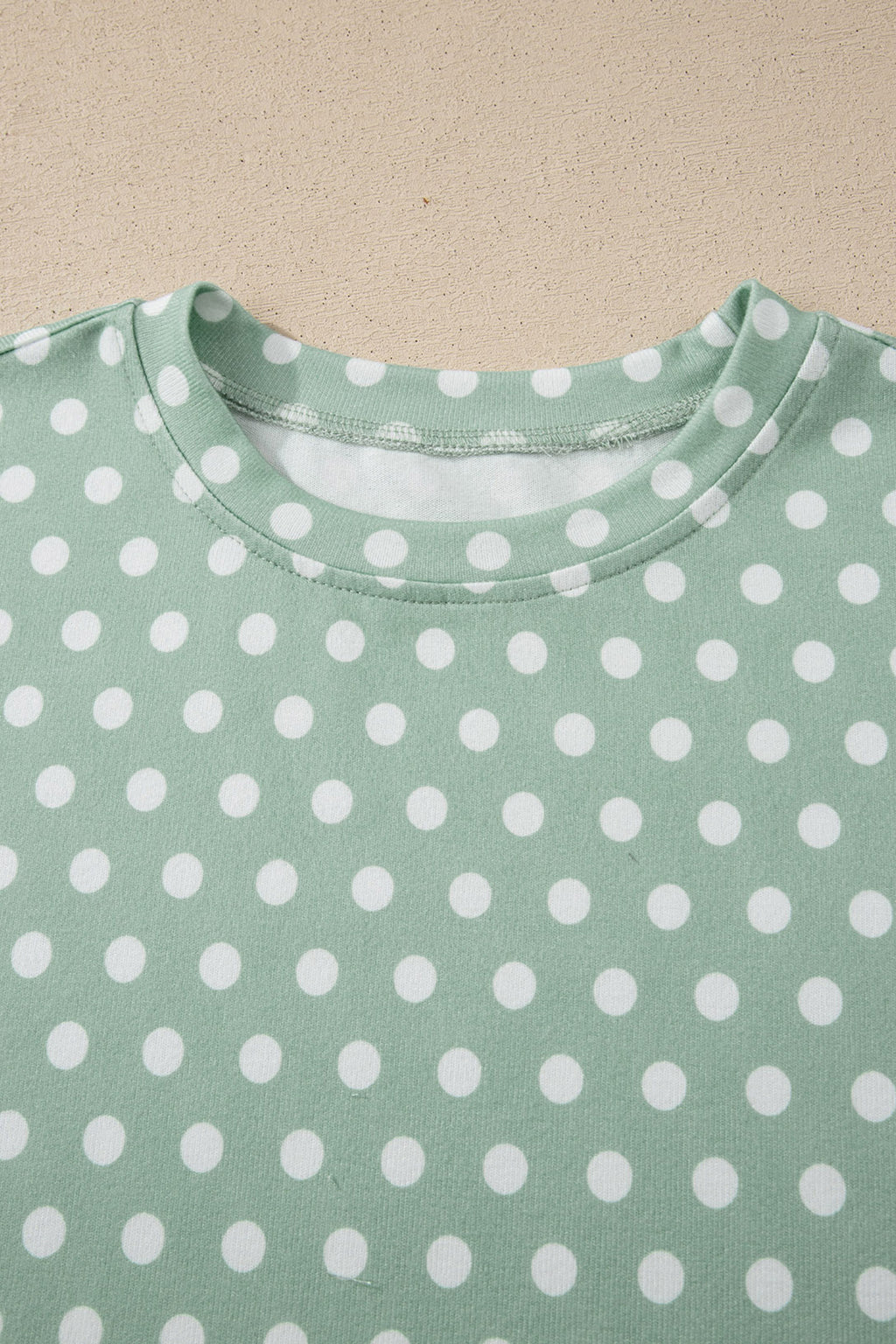 Green Polka Dot Print Short Set