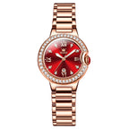 Women’s Waterproof Quartz Watch – Rose Gold Stainless Steel Ladies Watch (30M)