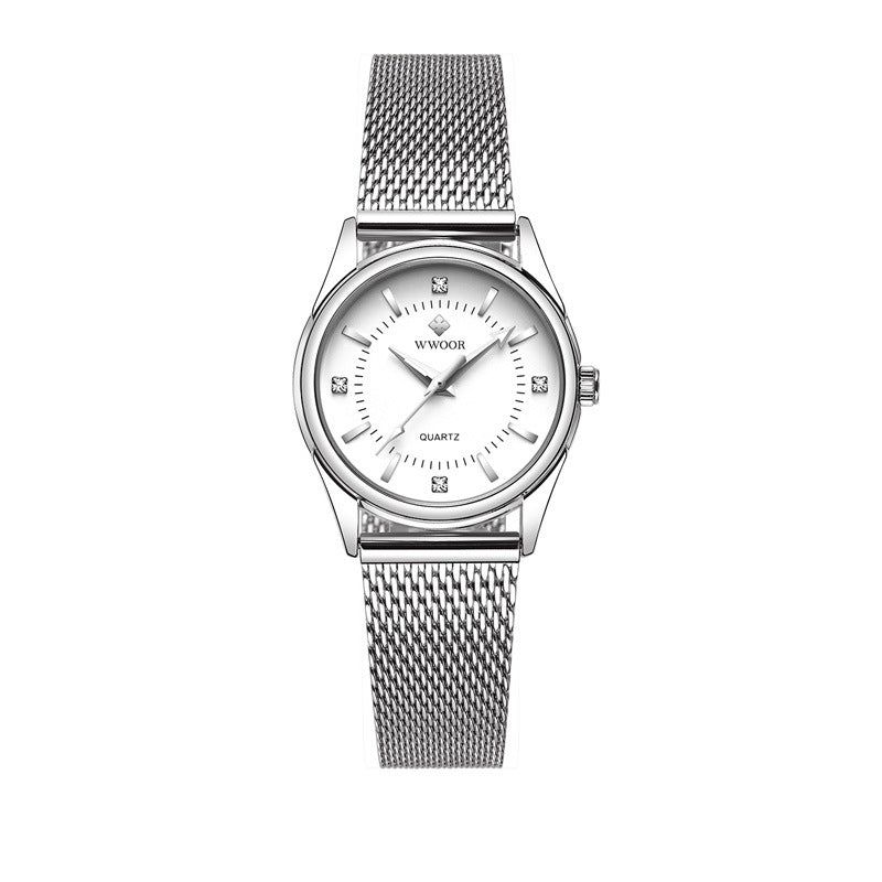 Women’s Mesh Strap Quartz Watch Waterproof Student Watch – 30M Waterproof