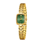 Vintage Petite Gold Watch for Women – Diamond Quartz Luxury Watch (NS-G6)