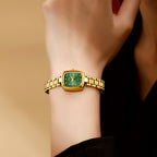 Vintage Petite Gold Watch for Women – Diamond Quartz Luxury Watch (NS-G6)