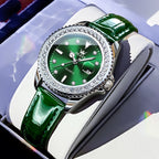 Women’s Quartz Watch – Steel & Leather Strap Fashion Watch (Li 9945)