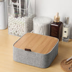 Simple Mirror Jewelry Box – Velvet Organizer Storage Case for Bedroom